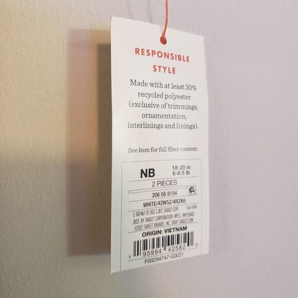 CAT & JACK CHRISTMAS REINDEER TWO PIECE SET SIZE NEWBORN NWT - Picture 2 of 4